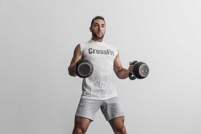 Nobull Crossfit Sleeveless Tee (Camo) Tanks & Tees White Camo | 1245-GDHCK